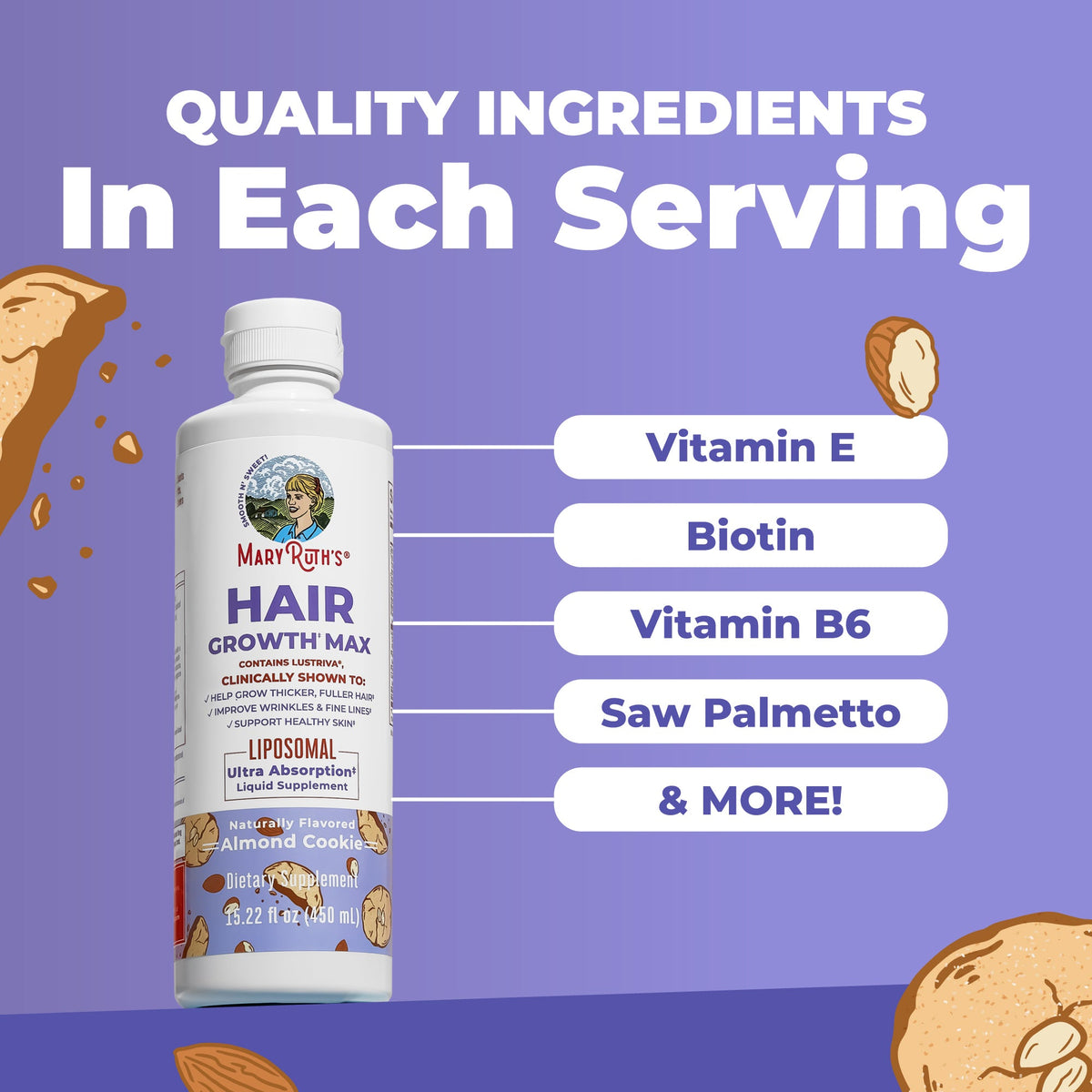 Hair Growth Max Liposomal MaryRuth Organics
