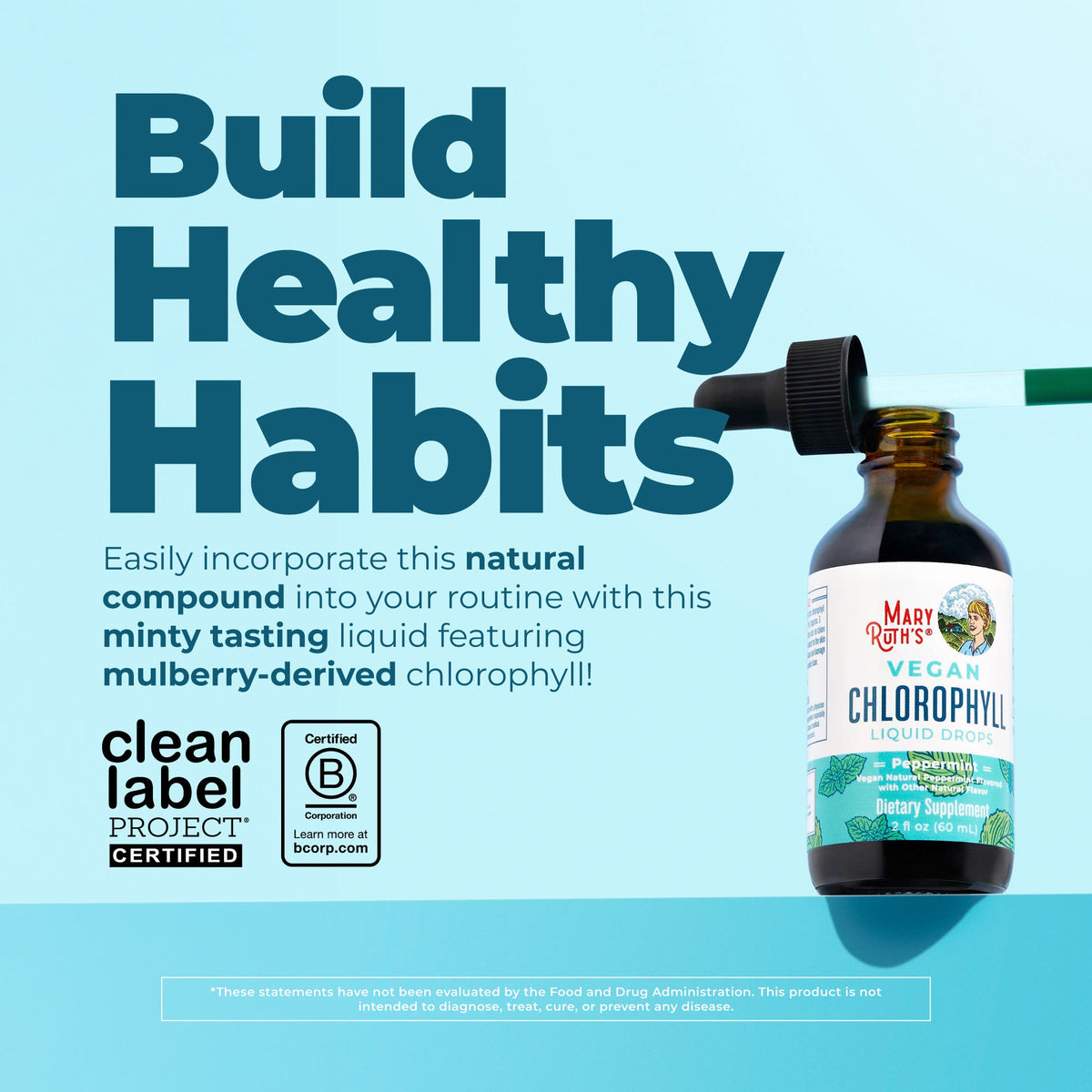 Vegan Liquid Chlorophyll Drops MaryRuth Organics